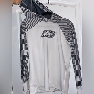 Womens klim long sleeve hooded shirt